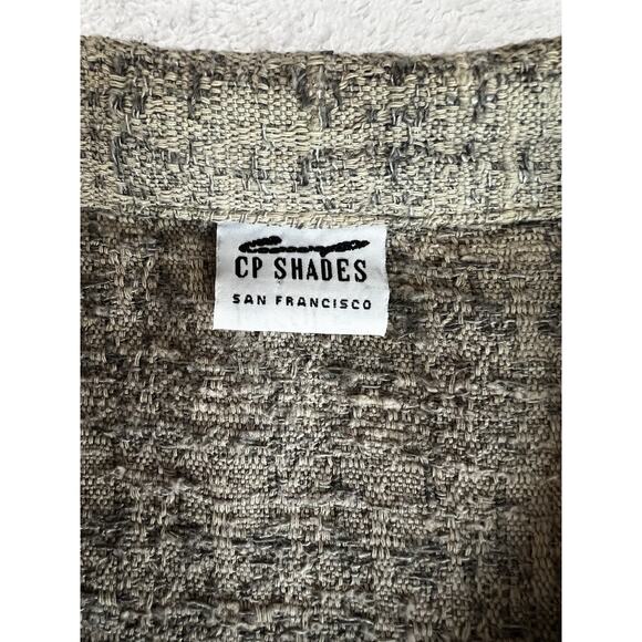 CP Shades Lady Jacket Button Front 4 pockets texture tweed french girl Flax -M - Picture 4 of 11
